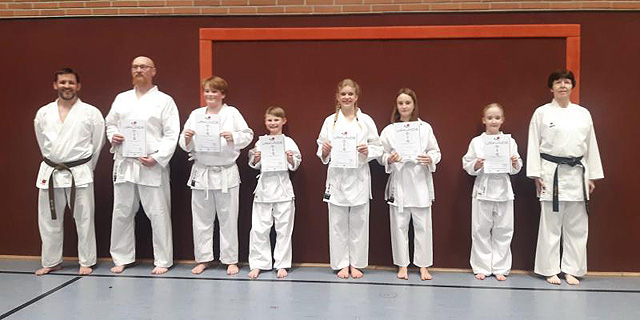 Karate-Prüfung in Senden