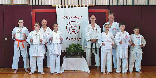 Karate Gürtelprüfung im Chiisai-Mori-Senden