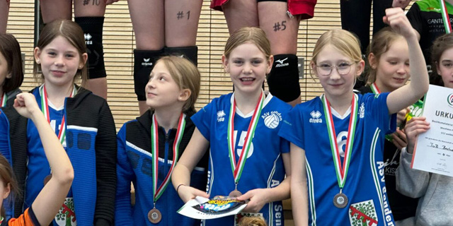 Volleyball U12-Bezirksmeisterschaft in Lüdinghausen